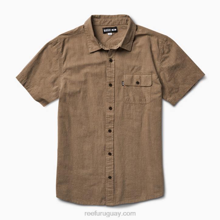 tambor de lluvia R2BV659 camisa de manga corta winfred Reef hombres