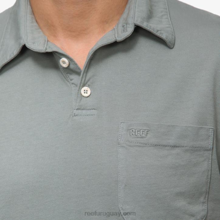 verde chino R2BV637 polo de manga corta walker Reef hombres
