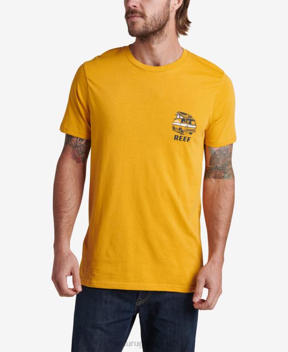 amarillo mineral R2BV577 camiseta emergente de manga corta Reef hombres