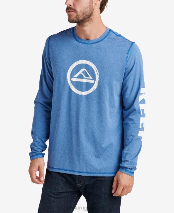 azul lapislázuli R2BV602 camiseta de protección contra erupciones de manga larga yuna Reef hombres
