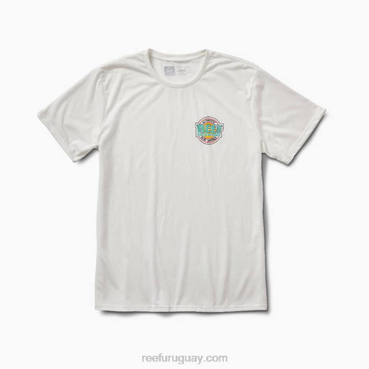 blanco/aguamarina R2BV628 camiseta de surf de arrecife surfarihombres