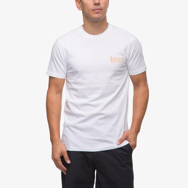 blanco brillante R2BV559 camiseta de manga corta de niña de la isla Reef hombres