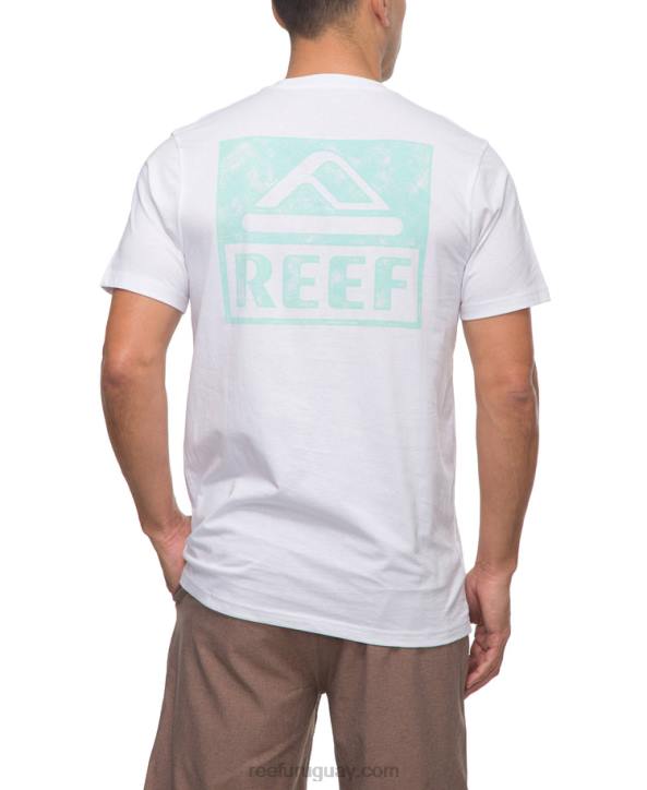 blanco brillante R2BV560 camiseta de manga corta Reef hombres