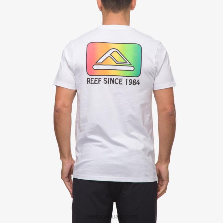 blanco brillante R2BV570 playera de manga corta cardwick Reef hombres
