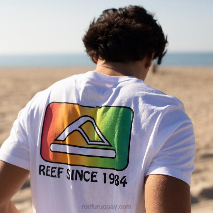 blanco brillante R2BV570 playera de manga corta cardwick Reef hombres
