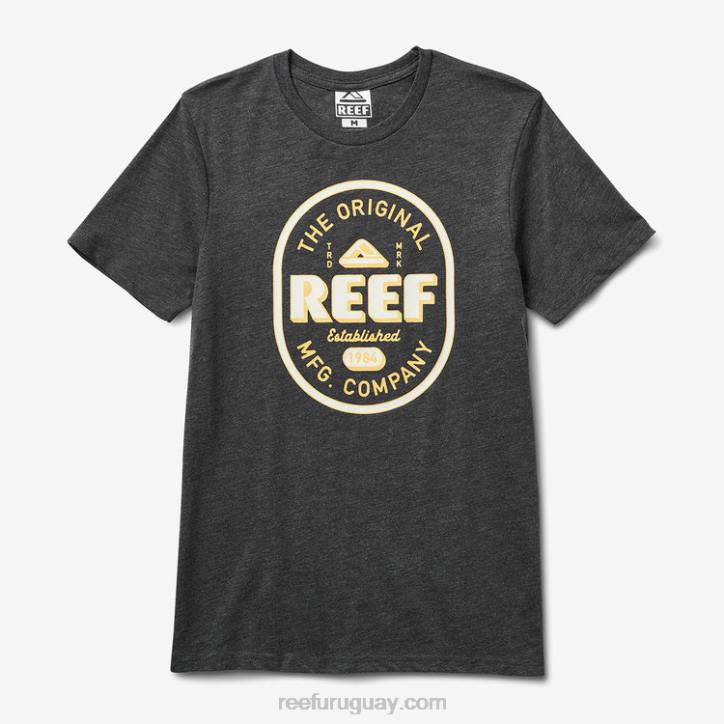 carbón vegetal R2BV601 camiseta de manga corta clark flameada Reef hombres