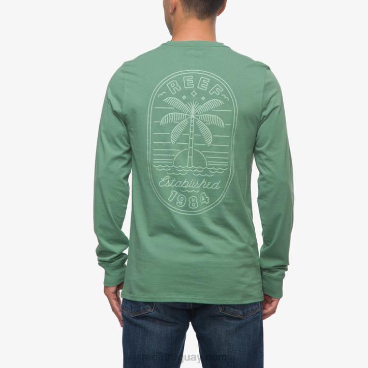 hiedra oscura R2BV584 camiseta de manga larga paraíso Reef hombres