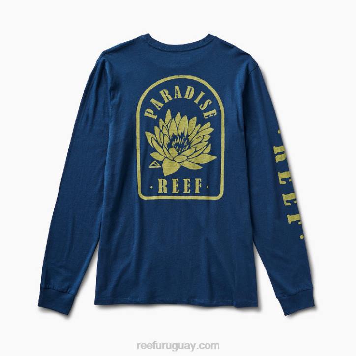 insignia azul R2BV616 camiseta de manga larga azul Reef hombres