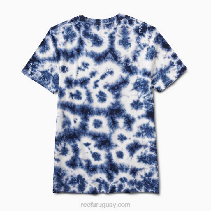 insignia nube azul R2BV596 medir camiseta de manga corta Reef hombres