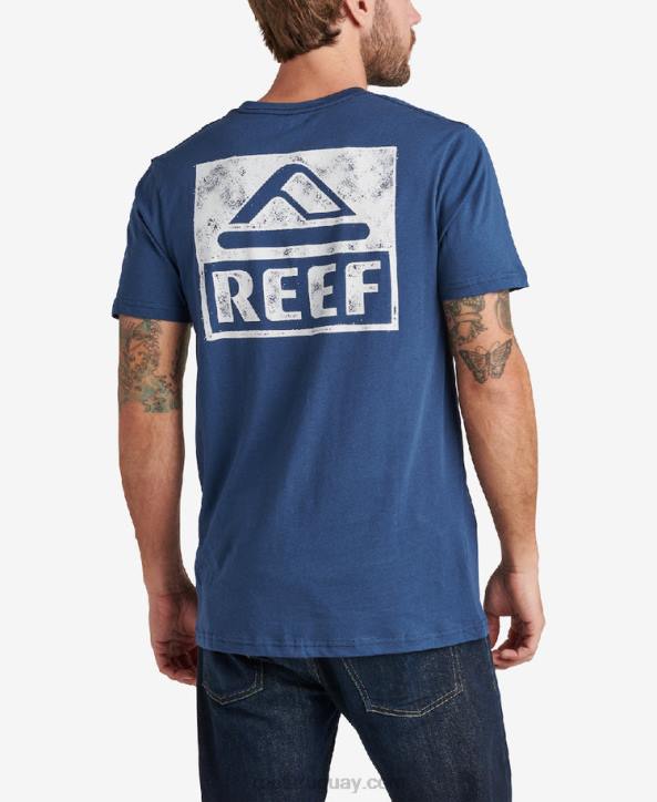 insignias azules R2BV554 camiseta de manga corta Reef hombres