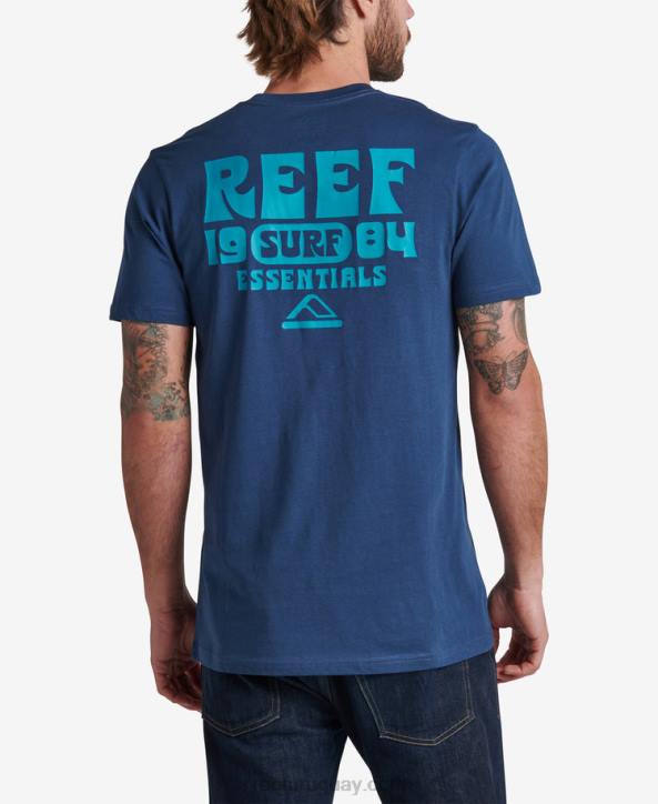 insignias azules R2BV565 camiseta de manga corta carland Reef hombres