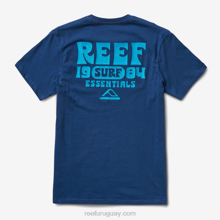 insignias azules R2BV565 camiseta de manga corta carland Reef hombres