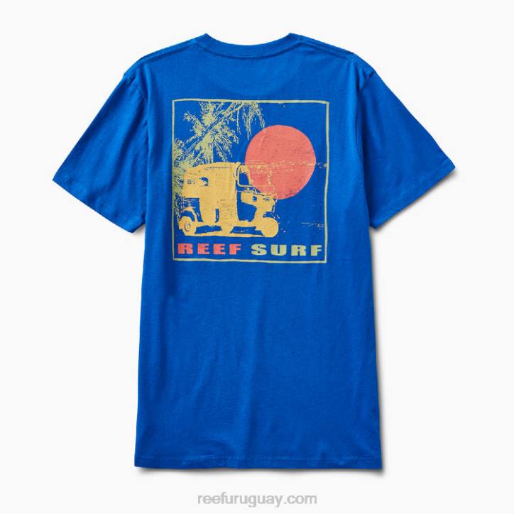 lapislázuli R2BV614 buk buk camiseta de manga corta Reef hombres