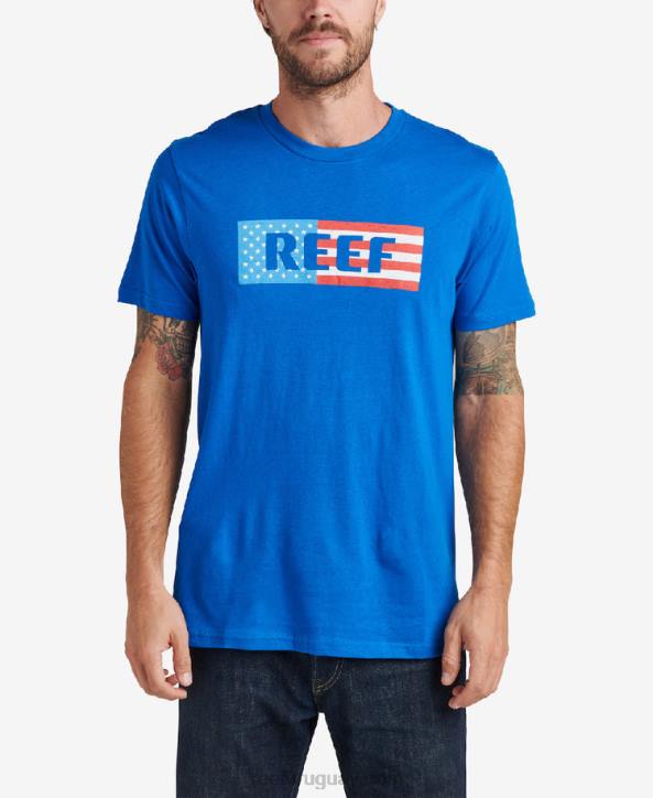 lapislázuli R2BV620 camiseta de manga corta Reef hombres