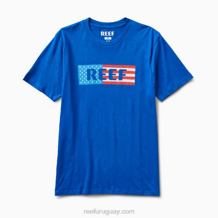 lapislázuli R2BV620 camiseta de manga corta Reef hombres