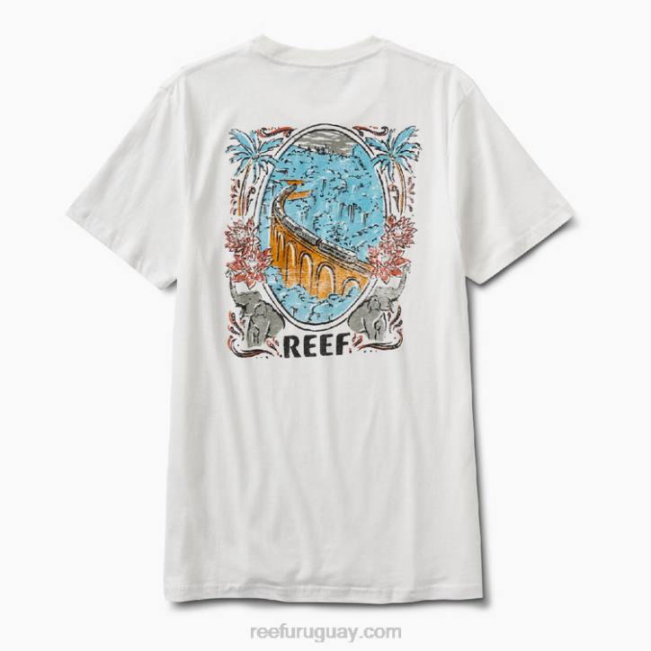malvavisco R2BV555 playera de manga corta aventura Reef hombres