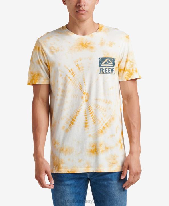 mineral R2BV579 camiseta de manga corta con teñido anudado Reef hombres