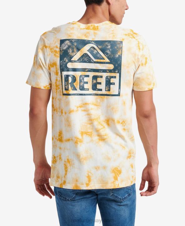 mineral R2BV579 camiseta de manga corta con teñido anudado Reef hombres