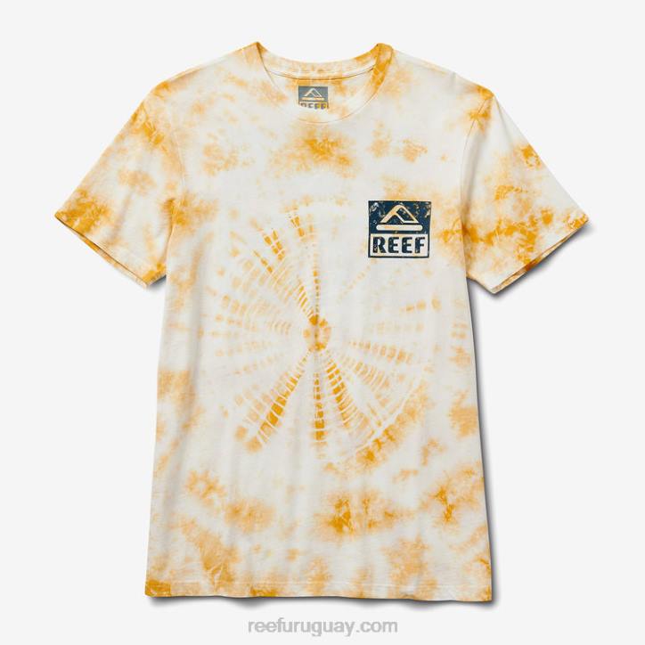 mineral R2BV579 camiseta de manga corta con teñido anudado Reef hombres