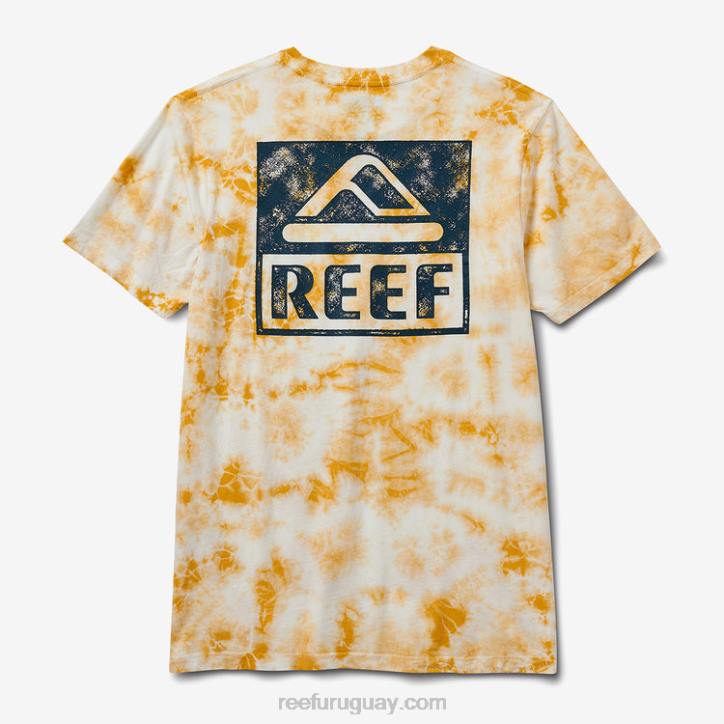 mineral R2BV579 camiseta de manga corta con teñido anudado Reef hombres