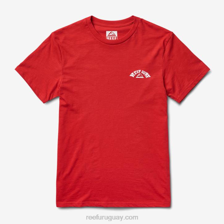 montaña roja R2BV611 camiseta con gráfico flameado de herman Reef hombres