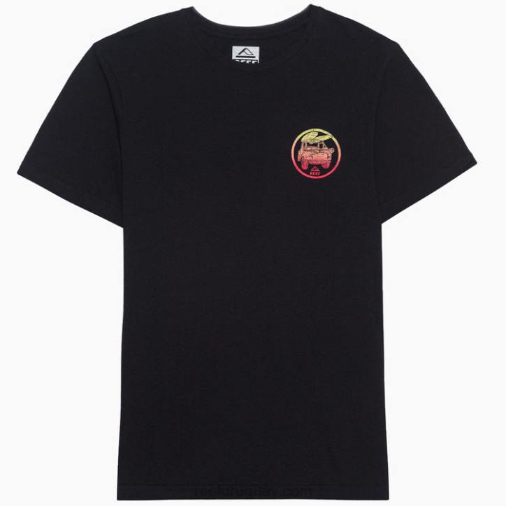negro R2BV592 camiseta de manga corta reciclo salado Reef hombres