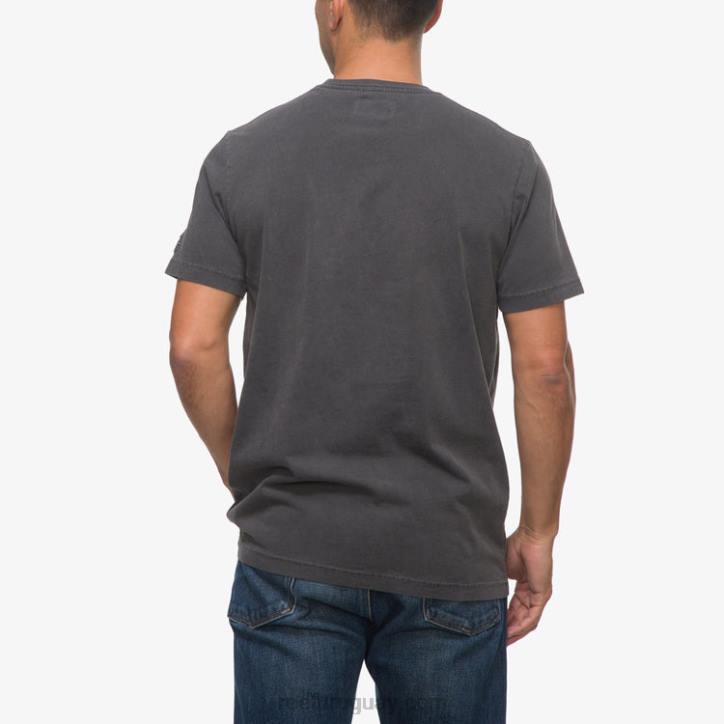 negro pirata R2BV563 camiseta de manga corta marte Reef hombres
