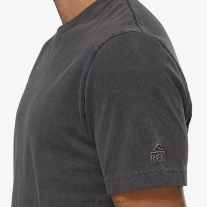 negro pirata R2BV563 camiseta de manga corta marte Reef hombres