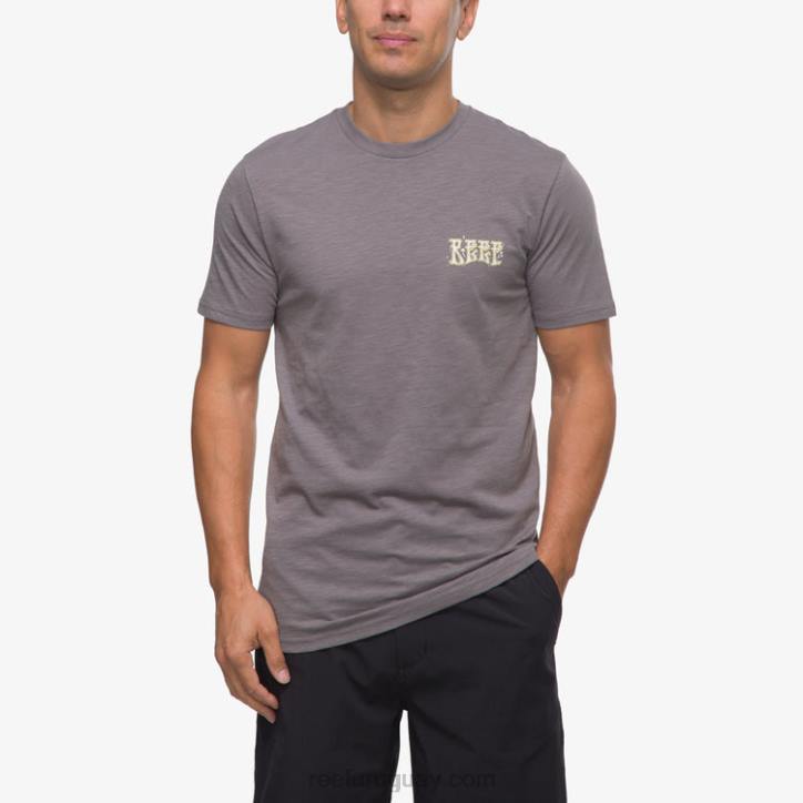 sombra tranquila R2BV574 camiseta de manga corta con póster del paraíso Reef hombres