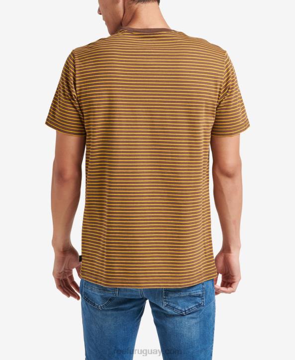 tambor de lluvia R2BV600 camiseta rumson de manga corta a rayas Reef hombres