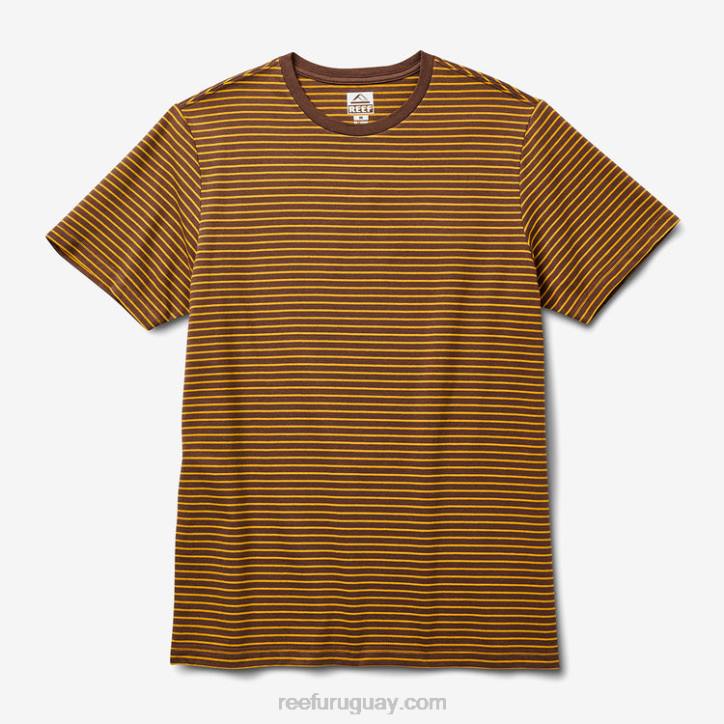 tambor de lluvia R2BV600 camiseta rumson de manga corta a rayas Reef hombres