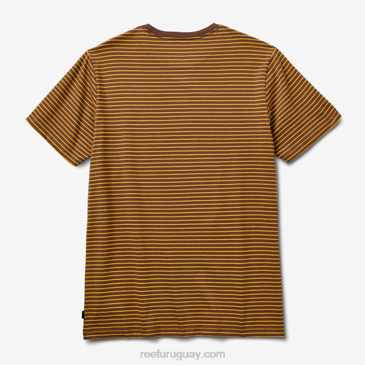 tambor de lluvia R2BV600 camiseta rumson de manga corta a rayas Reef hombres