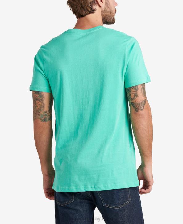 verde electrico R2BV583 camiseta de manga corta del conductor Reef hombres