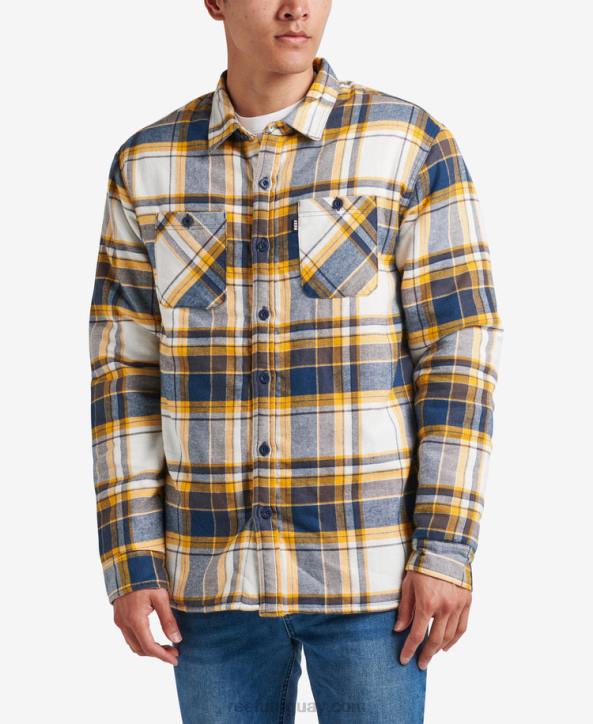 azul índigo R2BV730 chamarra de manga larga hickman Reef hombres