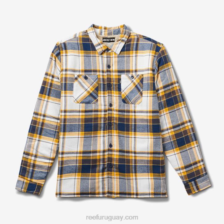 azul índigo R2BV730 chamarra de manga larga hickman Reef hombres