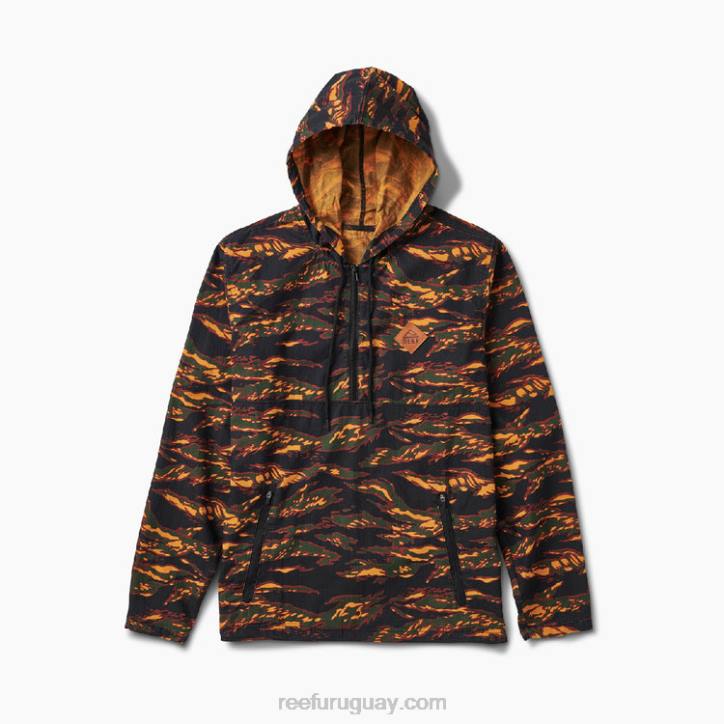 camuflaje R2BV745 chaqueta hensler con media cremallera Reef hombres