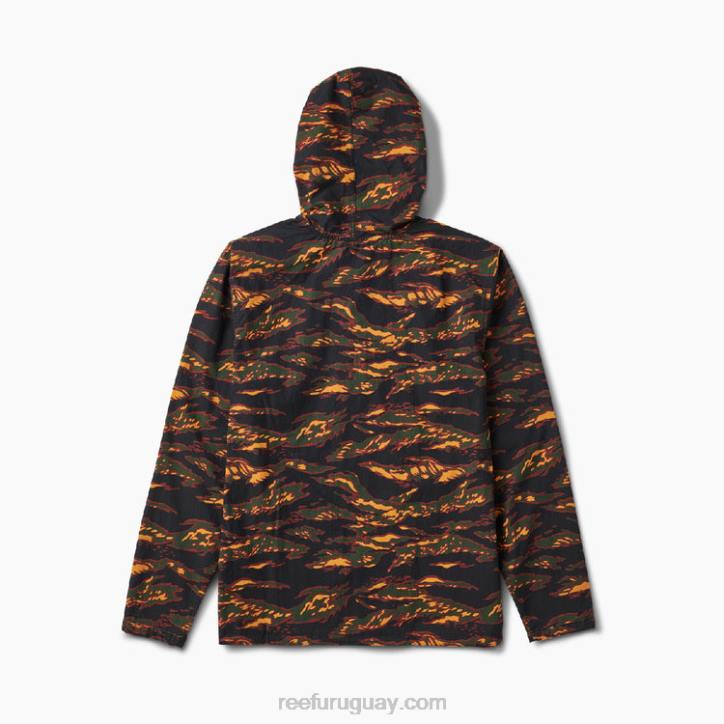 camuflaje R2BV745 chaqueta hensler con media cremallera Reef hombres