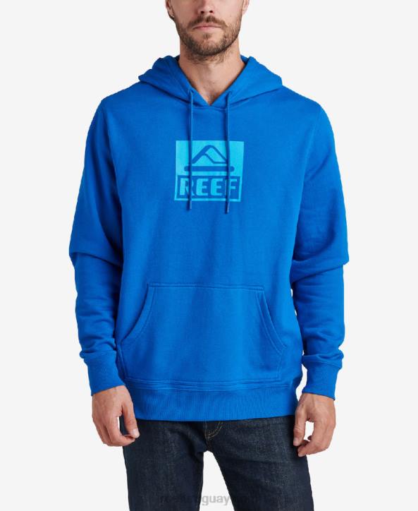 azul lapislázuli R2BV740 línea de base sudadera con capucha Reef hombres