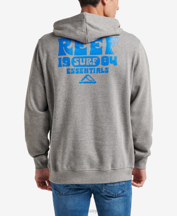 gris acero R2BV743 carland sudadera con capucha Reef hombres