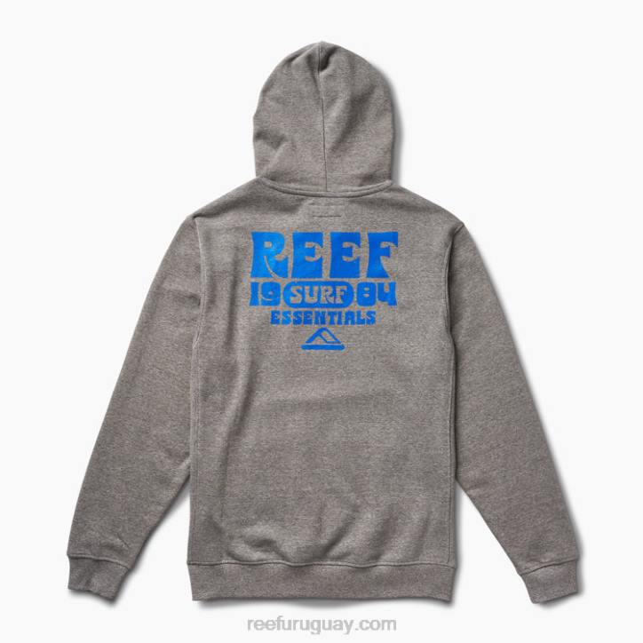 gris acero R2BV743 carland sudadera con capucha Reef hombres