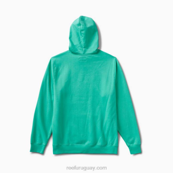 verde electrico R2BV738 línea de base sudadera con capucha Reef hombres