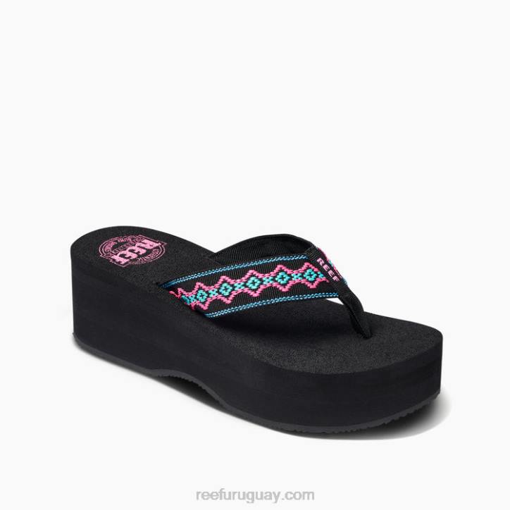 negro/malibú R2BV52 Sandy hola Reef mujer