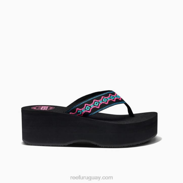 negro/malibú R2BV52 Sandy hola Reef mujer