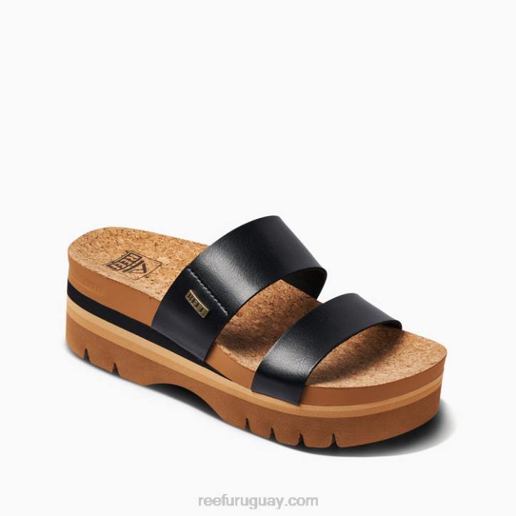 negro R2BV74 cojín vista superior Reef mujer