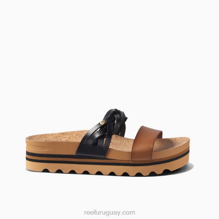 negro/tostado R2BV114 cojín vista hi twist Reef mujer