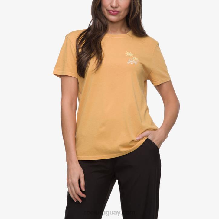 amarillo miel R2BV276 camiseta de salón de manga corta Reef mujer