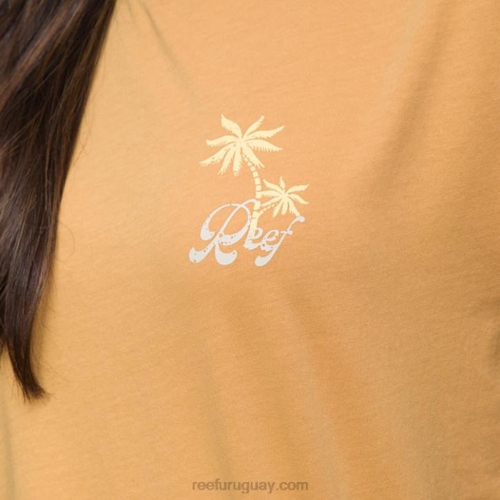 amarillo miel R2BV276 camiseta de salón de manga corta Reef mujer