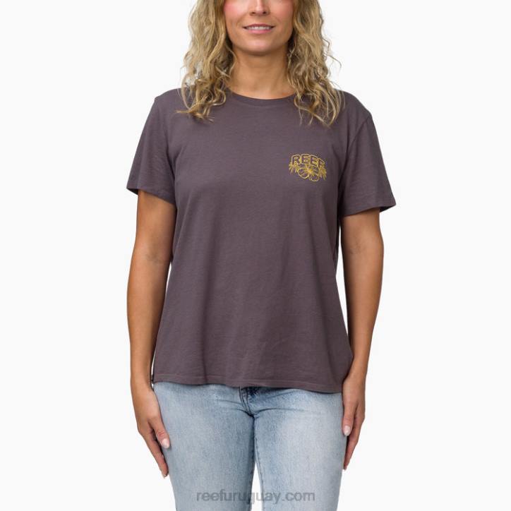 gris R2BV278 camiseta belina de manga corta Reef mujer