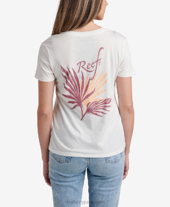 malvavisco R2BV284 camiseta de manga corta con flores Reef mujer