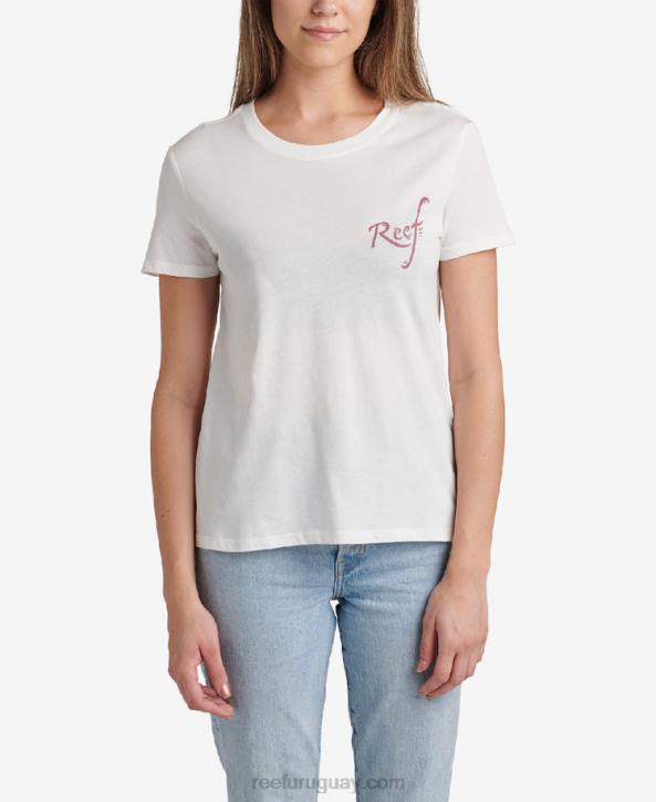 malvavisco R2BV284 camiseta de manga corta con flores Reef mujer